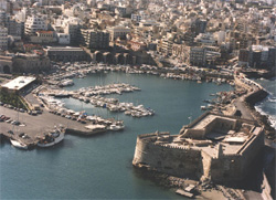 Heraklion with rental car on crete